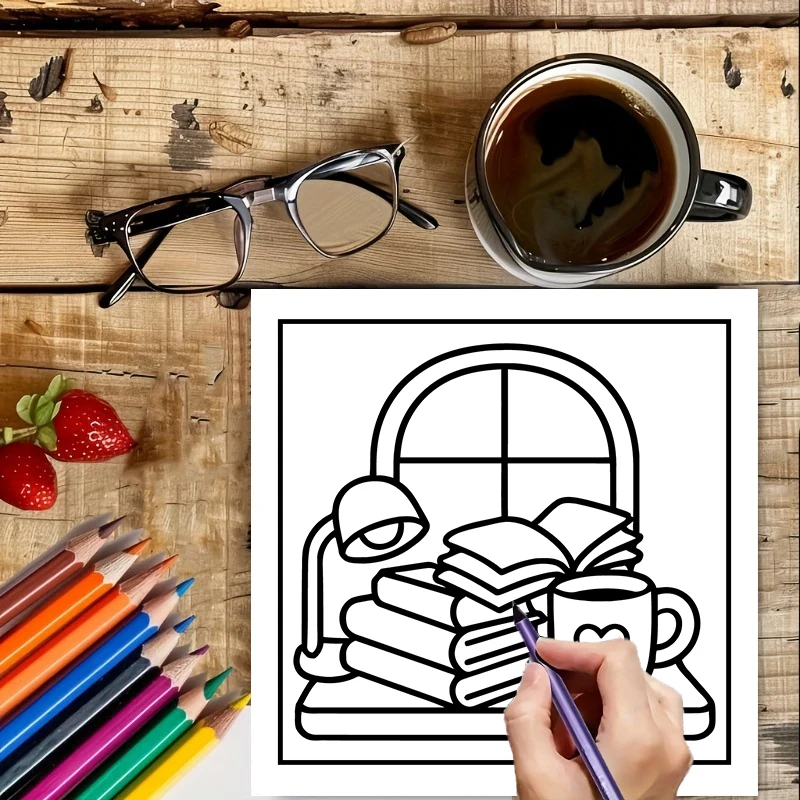 Book Lovers Coloring Book for  - Chalk Bag 评论和价格