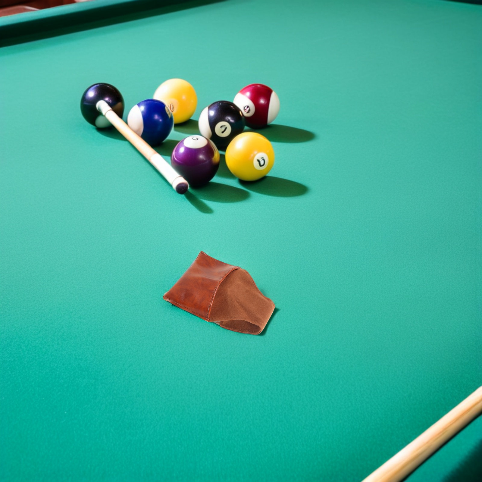 Pool Chalk Holder PU Portable  - Chalk Bag 评论和价格